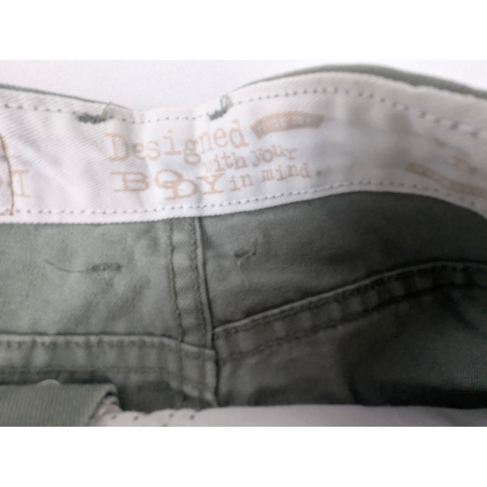 Denim Riders by Lee Womens Sage Green High Rise Straight Leg Pants Size 10P - Picture 11 of 16